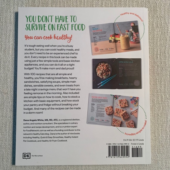 Healthy, Quick & Easy College Cookbook  100 Simple Recipes NEW - Picture 3 of 9